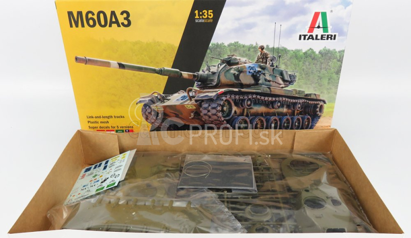 Italeri Chrysler Tank M60a3 5. pešia divízia Nemecko 1985 1:35 /