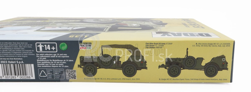 Italeri Dodge Wc56/57 4x4 veliteľský automobil vojenský 1944 1:35 /