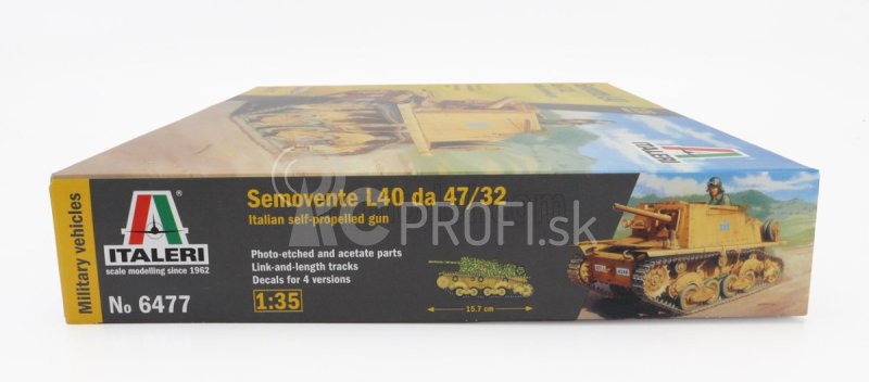 Italeri Fiat Ansaldo Semovente L40 47/32 Tank Military 1941 1:35 /