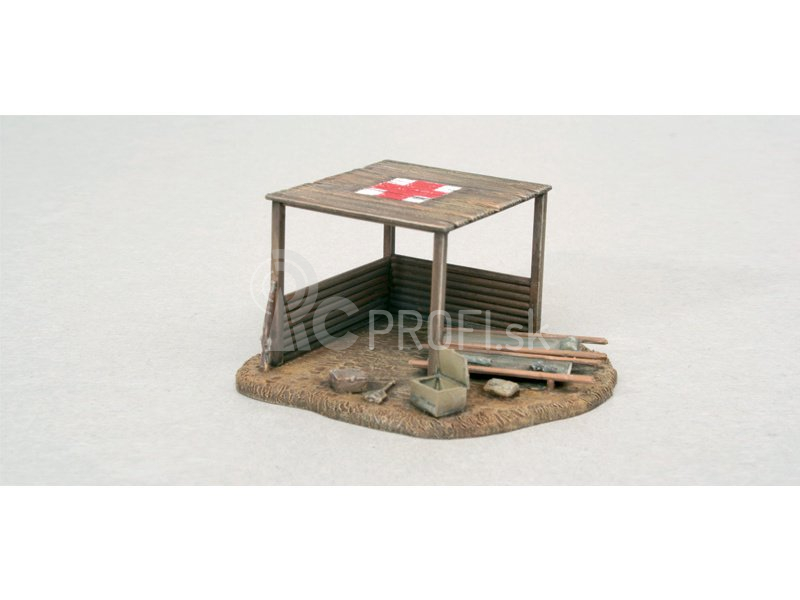 Italeri figúrky – BATTLEFIELD BUILDINGS (1:72)