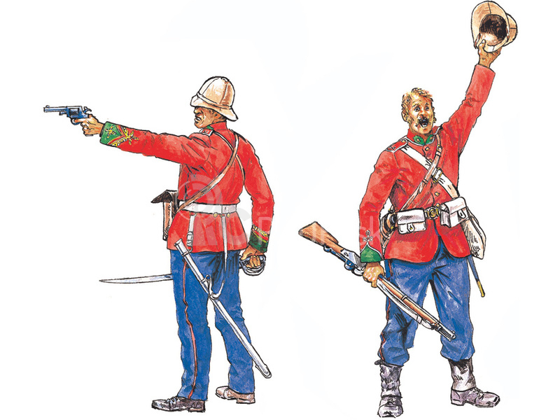 Italeri figúrky – ZULU WARS – BRITISH INFANTRY (1:72)