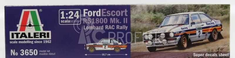 Italeri Ford england Escort Mkii N 2 Rally Rac Lombard 1981 A.vatanen - D.richards 1:24 /