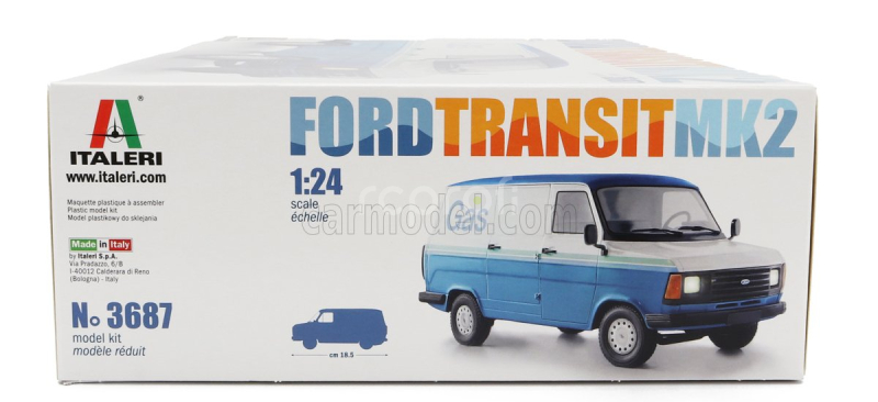 Italeri Ford england Transit Mkii Van Gas 1979 1:24 /