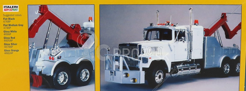 Italeri Ford usa 9000 Tractor Truck 3-assi 1986 Carro Attrezzi - Wrecker Road Service 1:24 /