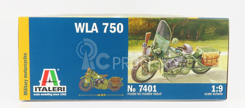 Italeri Harley davidson Wla 750 Military 1942 1:9 /