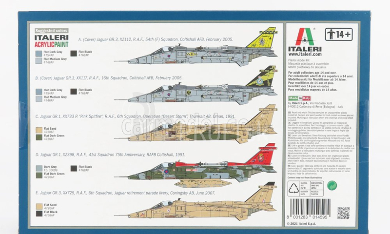 Italeri Jaguar Sepecat Gr.1/gr.3 Vojenské lietadlo 1973 1:72 /