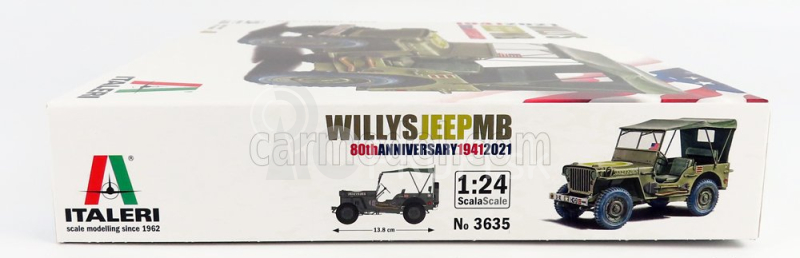 Italeri Jeep Willy Mb Us Army Soft-top 1942 1:24 /