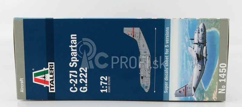 Italeri Lockheed martin C-27j Spartan Vojenské lietadlo 2007 1:72 /