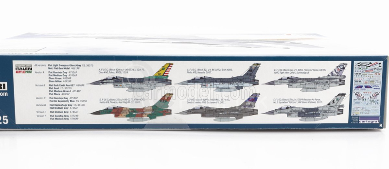 Italeri Lockheed martin F-16c Fighting Falcon Caccia Lietadlo 1978 1:48 /