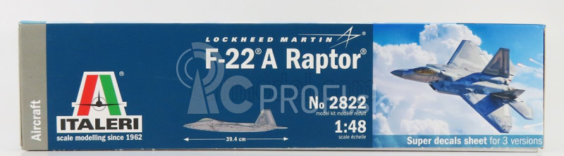 Italeri Lockheed martin F-22a Raptor Vojenské lietadlo 1:48