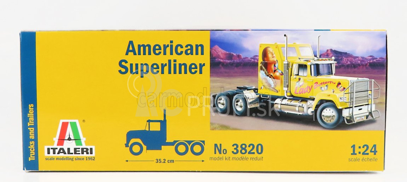 Italeri Mack American Superliner Tractor Truck 3-assi 1979 1:24 /