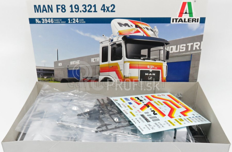 Italeri MAN 19.321 F8 Turbo Tractor Truck 2-assi 1975 1:24 /