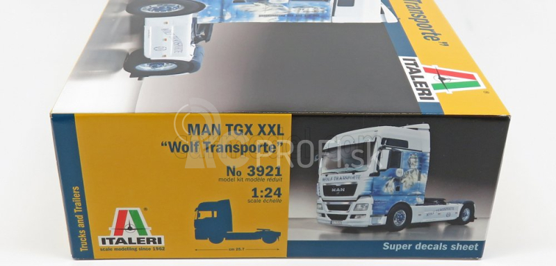 Italeri MAN Tgx 18.480 Xxl Wolf Transporte ťahač 2-assi 2012 1:24 /