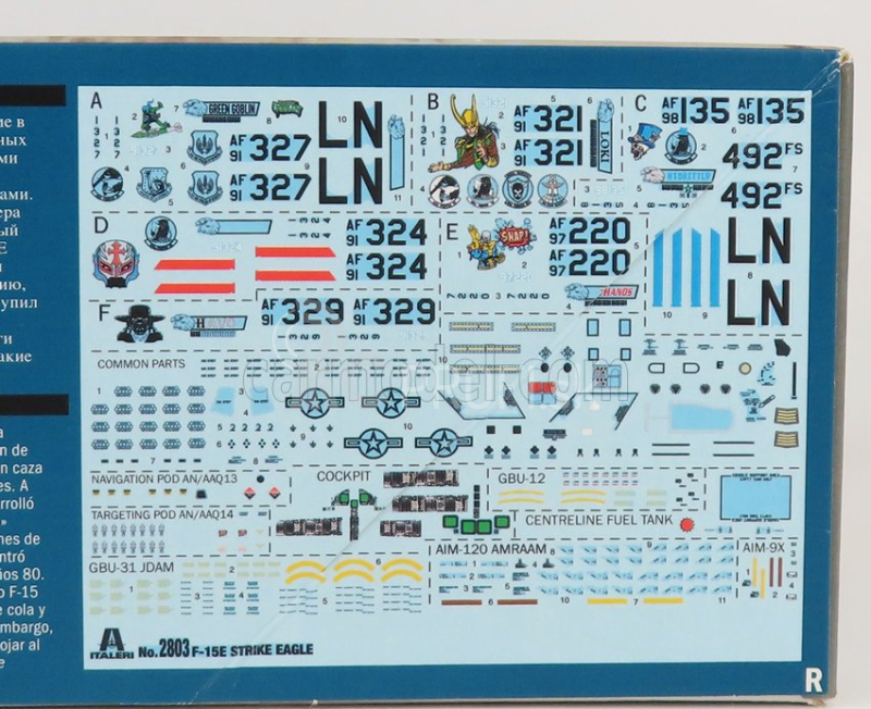 Italeri Mcdonnel Douglas F-15e Strike Eagle Caccia Vojenské lietadlo 1988 1:48 /