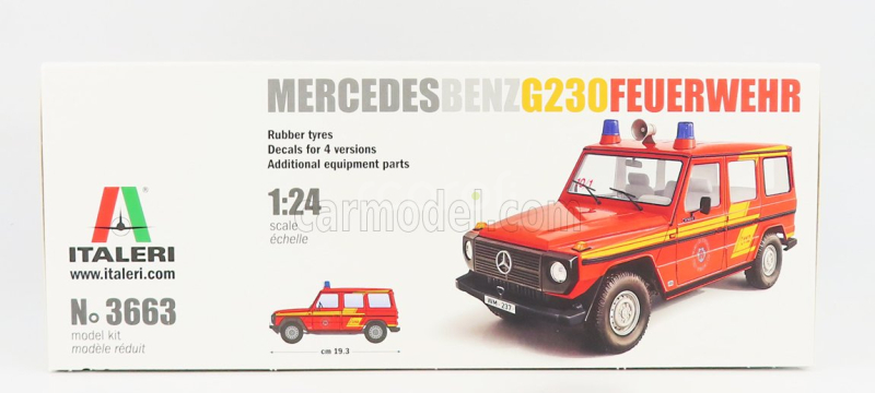 Italeri Mercedes Benz triedy G G230 Feuerwehr 1:24 /