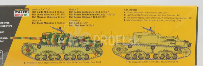 Italeri Mgmc Tank M42 Da 75/34 Semovente Military 1945 1:35 /