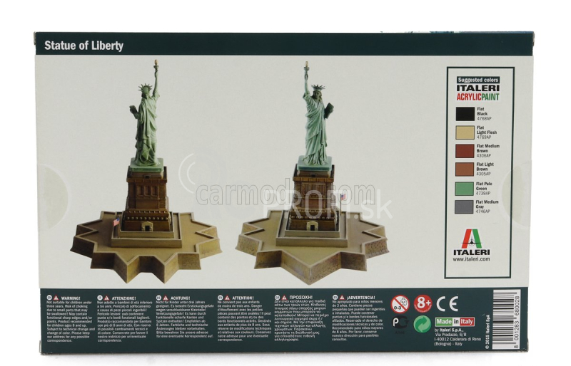 Italeri Príslušenstvo Statua Della Liberta' - Socha slobody šírka cm 15,0 X výška cm 17,0 /