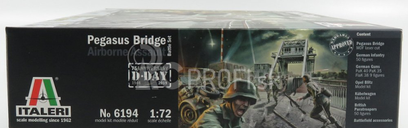 Italeri Príslušenstvo Vojnová bojová súprava Pegasus Bridge Airborne Assault - 75. výročie D-day 1944-2019 1:72 /