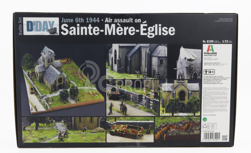 Italeri Príslušenstvo Vojnová bojová súprava Sainte - Mere - Eglise 1944 1:72 /