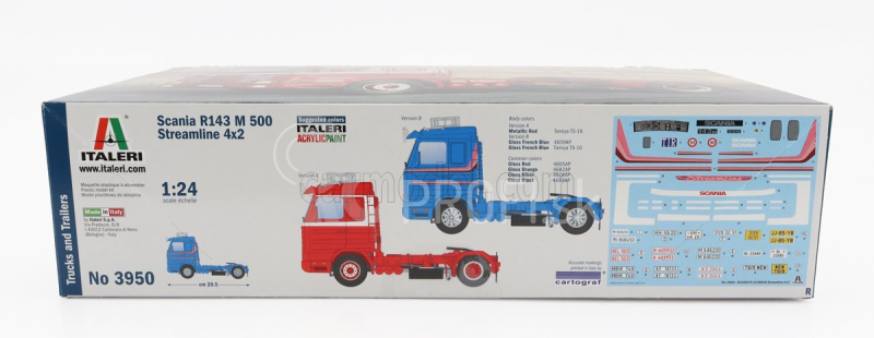 Italeri Scania 143m 500 4x2 Streamline ťahač 2-osý 1994 1:24 /