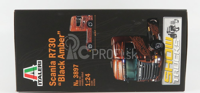 Italeri Scania R730 ťahač Black Amber 2-assi 2011 1:24 /