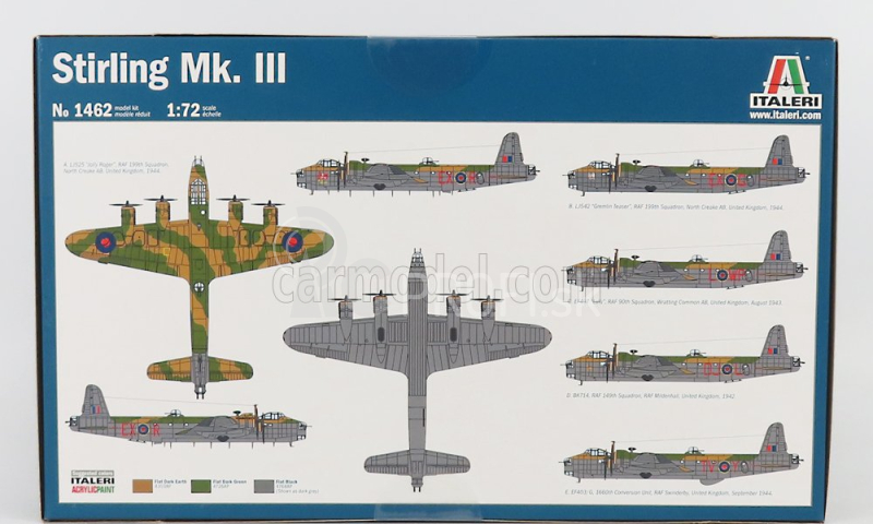 Italeri Stirling Mk.iii Vojenské lietadlo 1939 1:72 /