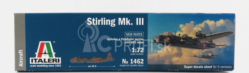 Italeri Stirling Mk.iii Vojenské lietadlo 1939 1:72 /