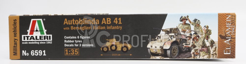 Italeri Tank Autoblinda Ab 41 El Alamein Military 1942 1:35 /