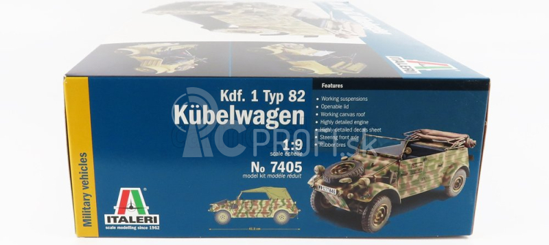 Italeri Volkswagen Type 82 Cabriolet Open Military 1940 1:9 /