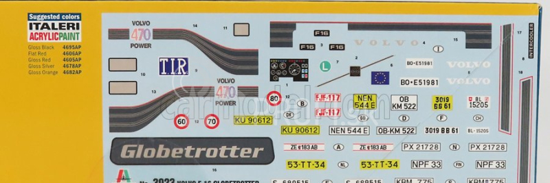 Italeri Volvo F16 Intercooler Tractor Truck 2-assi 1982 1:24 /