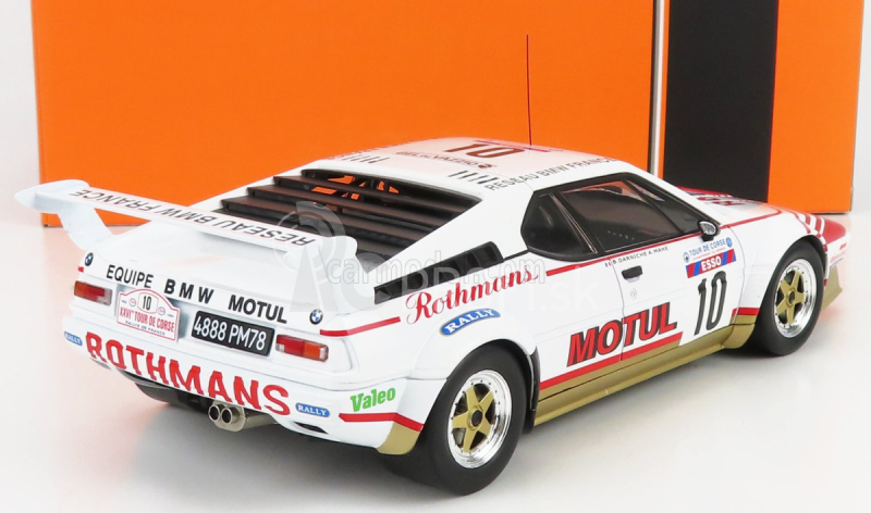 Ixo-models BMW M1 Motul N 10 Rally Tour De Corse 1982 B.darniche - A.mahe 1:18 Biela červená