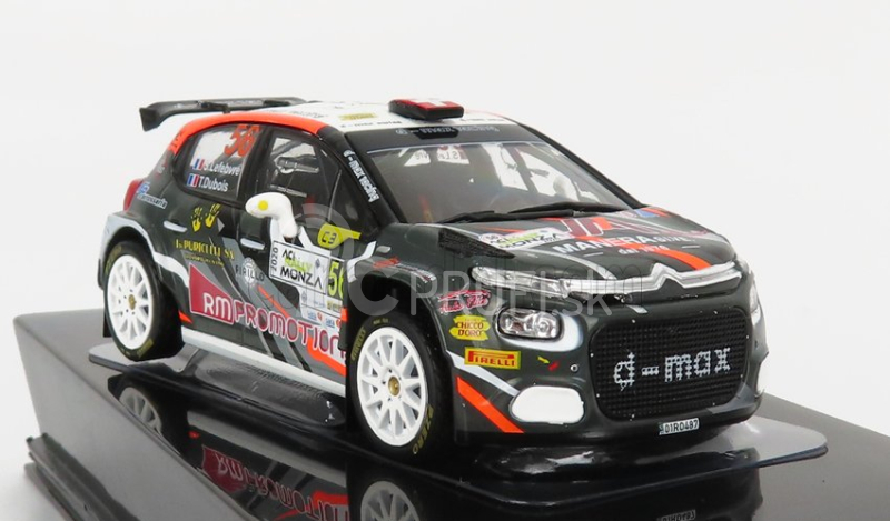 Ixo-models Citroen C3 R5 N 56 Rally Aci Monza 2020 S.lefebvre - T.dubois 1:43 sivá biela