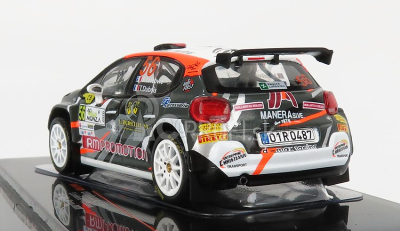 Ixo-models Citroen C3 R5 N 56 Rally Aci Monza 2020 S.lefebvre - T.dubois 1:43 sivá biela