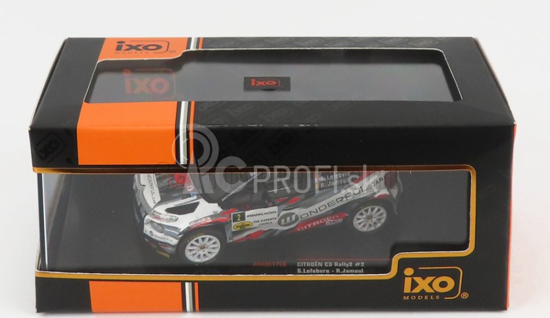 Ixo-models Citroen C3 Rally2 N 2 Winner Rally Condroz 2021 S.lefebvre - R.jamoul 1:43 Biela Červená Sivá