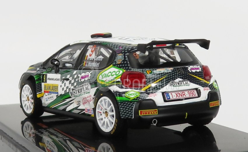 Ixo-models Citroen C3 Rally2 N 9 Rally Condroz 2021 C.de Cecco - J.humblet 1:43 Bielo-zelená