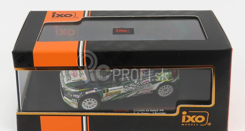 Ixo-models Citroen C3 Rally2 N 9 Rally Condroz 2021 C.de Cecco - J.humblet 1:43 Bielo-zelená