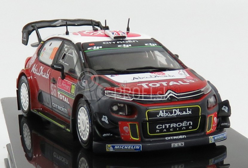 Ixo-models Citroen C3 Wrc Abu Dhabi N 10 Rally Portugalsko 2018 K.meeke - P.nagle 1:43 Červená sivá