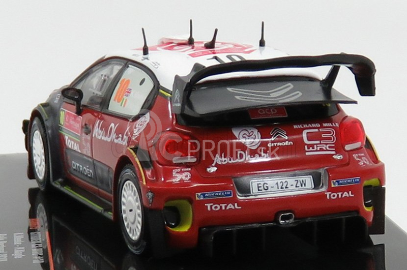 Ixo-models Citroen C3 Wrc Abu Dhabi N 10 Rally Portugalsko 2018 K.meeke - P.nagle 1:43 Červená sivá