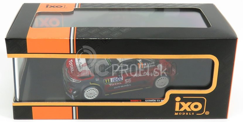 Ixo-models Citroen C3 Wrc Abu Dhabi N 11 Rally Tour De Corse 2018 S.loeb - D.elena 1:43 Červená Biela Sivá