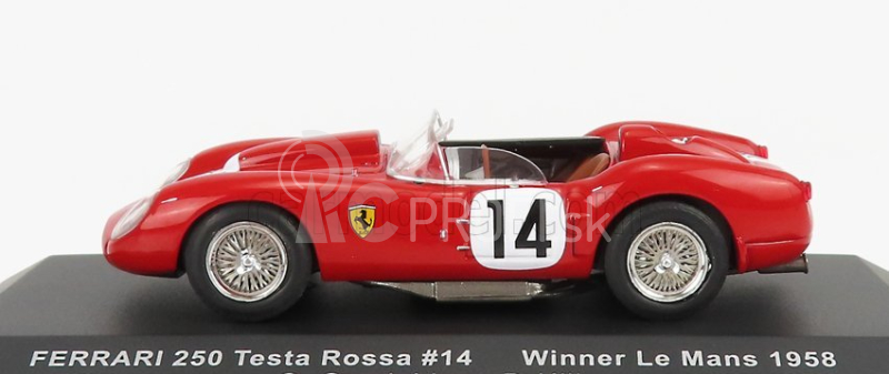 Ixo-models Ferrari 250 Tr Testarossa 3.0l V12 Team Scuderia Ferrari N 14 Winner 24h Le Mans 1958 O.gendebien - P.hill 1:43 Red