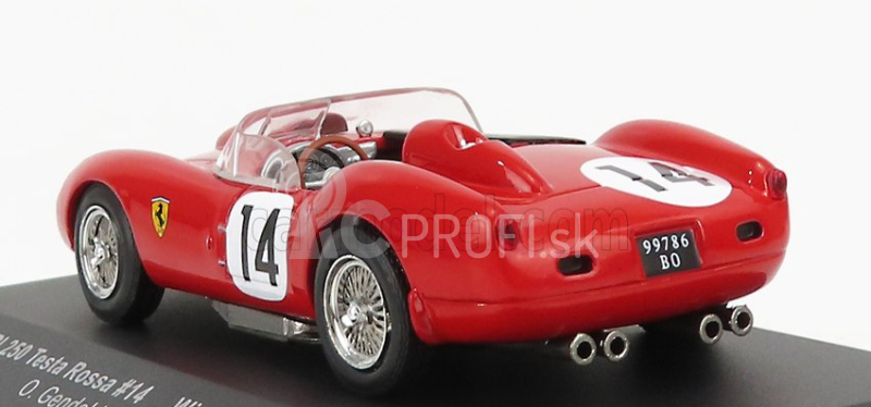 Ixo-models Ferrari 250 Tr Testarossa 3.0l V12 Team Scuderia Ferrari N 14 Winner 24h Le Mans 1958 O.gendebien - P.hill 1:43 Red