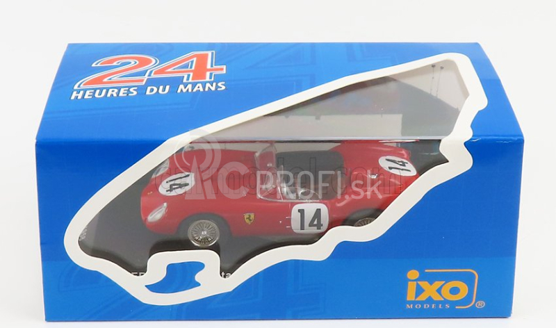 Ixo-models Ferrari 250 Tr Testarossa 3.0l V12 Team Scuderia Ferrari N 14 Winner 24h Le Mans 1958 O.gendebien - P.hill 1:43 Red