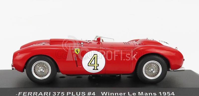 Ixo-models Ferrari 375 Plus 5.0l V12 Spider Team Scuderia Ferrari N 4 Víťaz 24h Le Mans 1954 Maurice Trintignant - Jose Froilan Gonzales 1:43 Červená