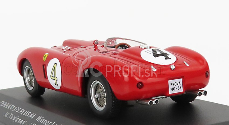 Ixo-models Ferrari 375 Plus 5.0l V12 Spider Team Scuderia Ferrari N 4 Víťaz 24h Le Mans 1954 Maurice Trintignant - Jose Froilan Gonzales 1:43 Červená