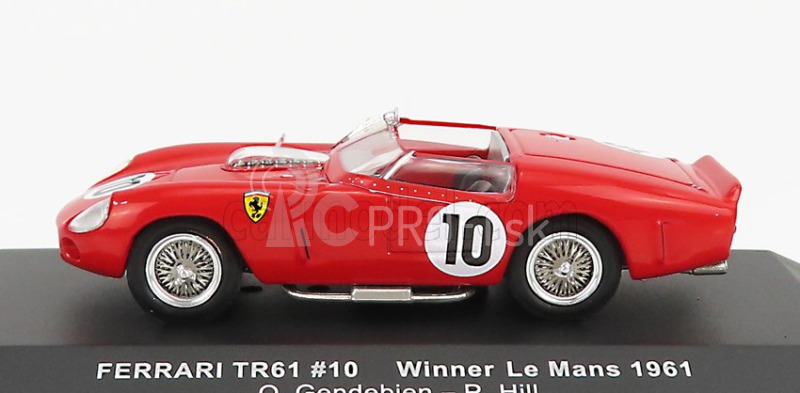 Ixo-models Ferrari Tri/61 3.0l V12 Team Sefac N 10 Winner 24h Le Mans 1961 O.gendebien - P.hill 1:43 Červená