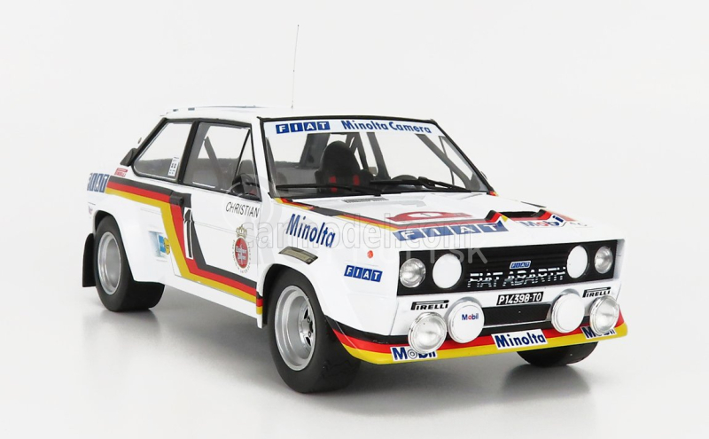 Ixo-models Fiat 131 Abarth N 1 Rally Hunsruck 1979 W.rohrl - C.geistdoerfer 1:18 Biela