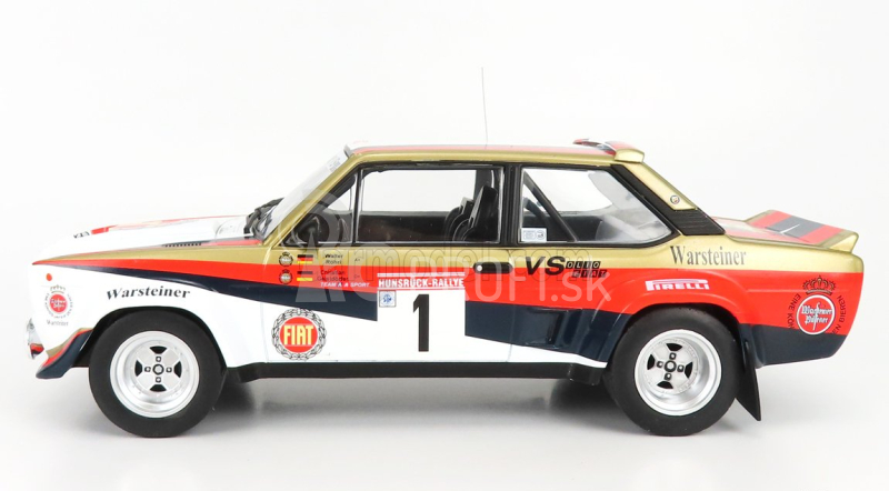 Ixo-models Fiat 131 Abarth N 1 Rally Hunsruck 1980 W.rohrl - C.geistdoerfer 1:18 Biela čierna červená