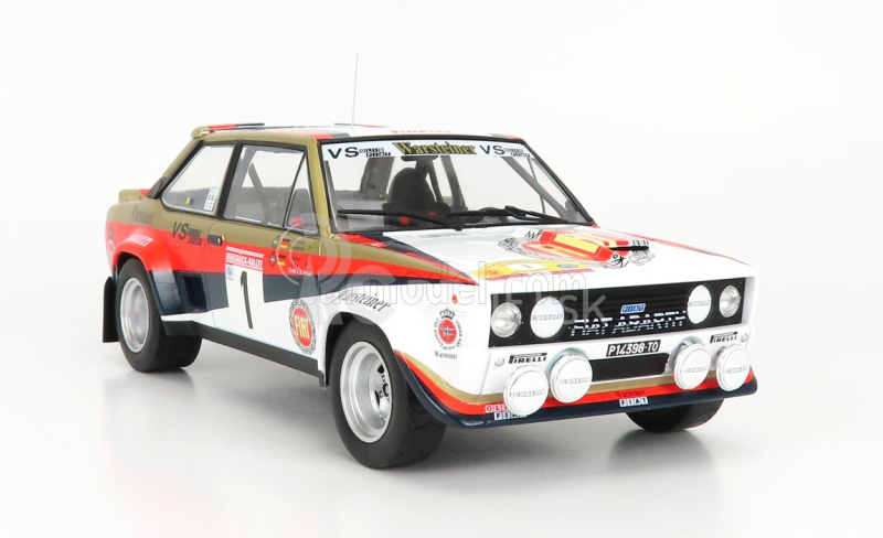 Ixo-models Fiat 131 Abarth N 1 Rally Hunsruck 1980 W.rohrl - C.geistdoerfer 1:18 Biela čierna červená