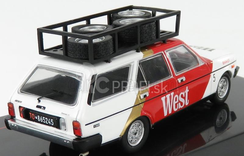 Ixo-models Fiat 131 Panorama Assistance Rally Team West 1979 1:43 Biela červená