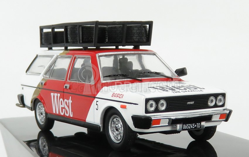 Ixo-models Fiat 131 Panorama Assistance Rally Team West 1979 1:43 Biela červená